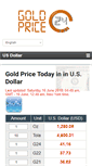 Mobile Screenshot of goldprice24.com
